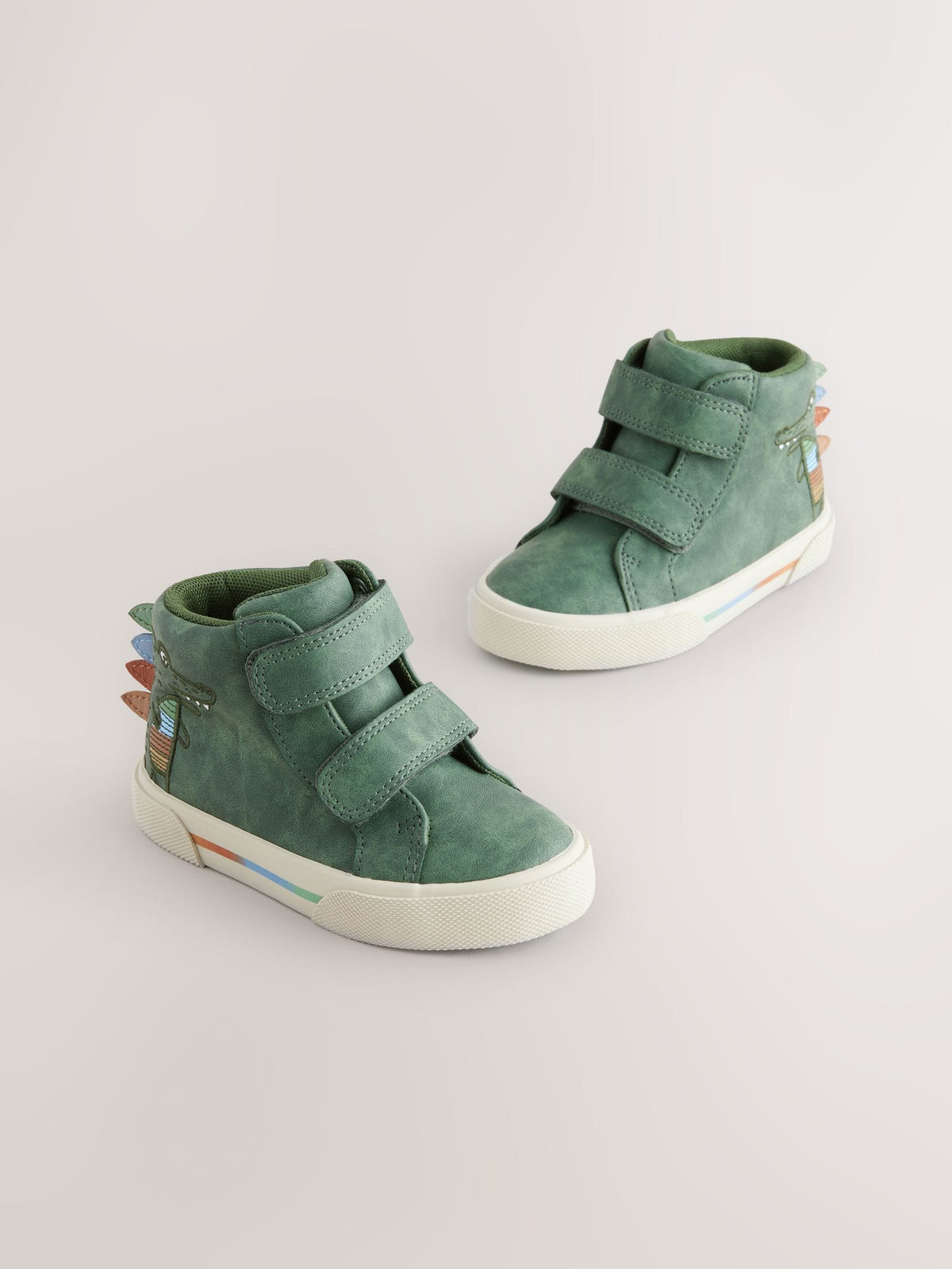 Green Crocodile Standard Fit (F) Touch Fastening Boots image 2