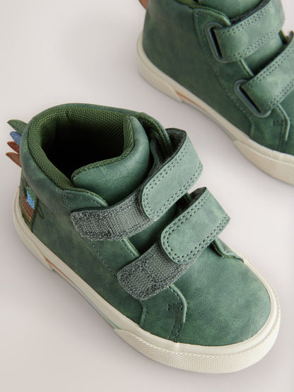Green Crocodile Standard Fit (F) Touch Fastening Boots image 5