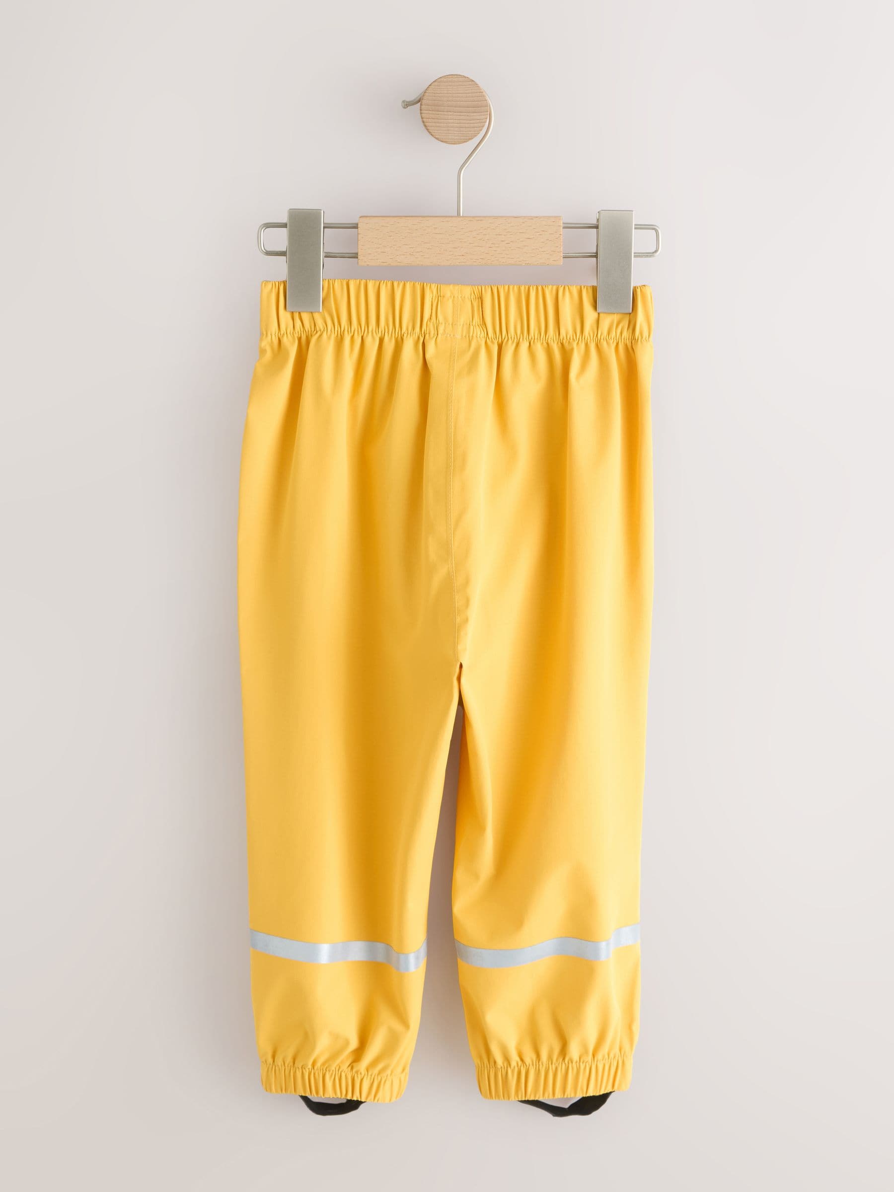Yellow Waterproof Trousers (9mths-10yrs) image 2