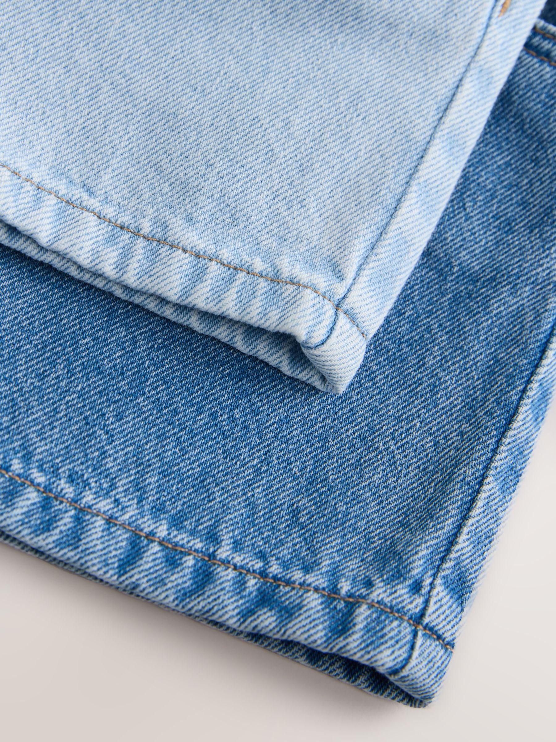 Dsiney Kidz - Mid Blue & Dark Blue Denim Pull On Shorts 2 Pack (3mths-10yrs) image 9