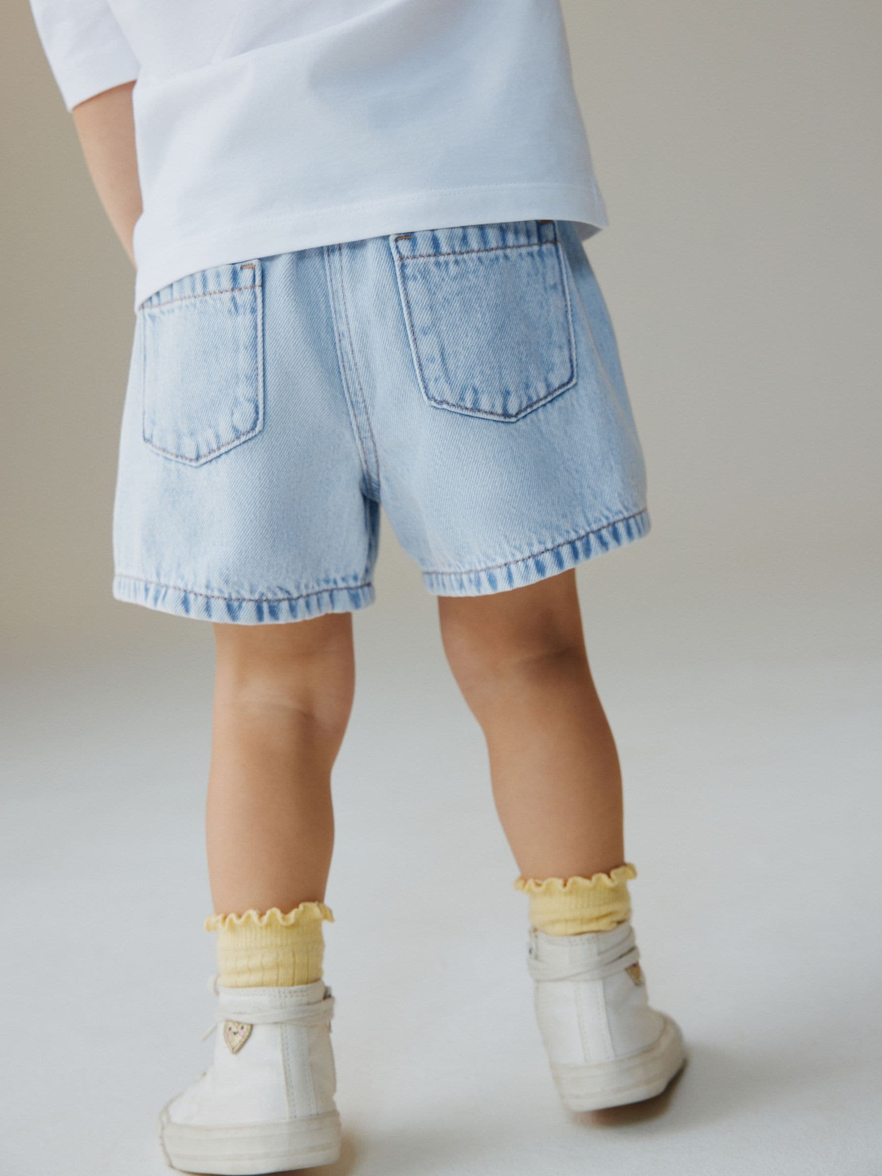 Dsiney Kidz - Light Blue Pull On Denim Shorts (3mths-10yrs) image 3