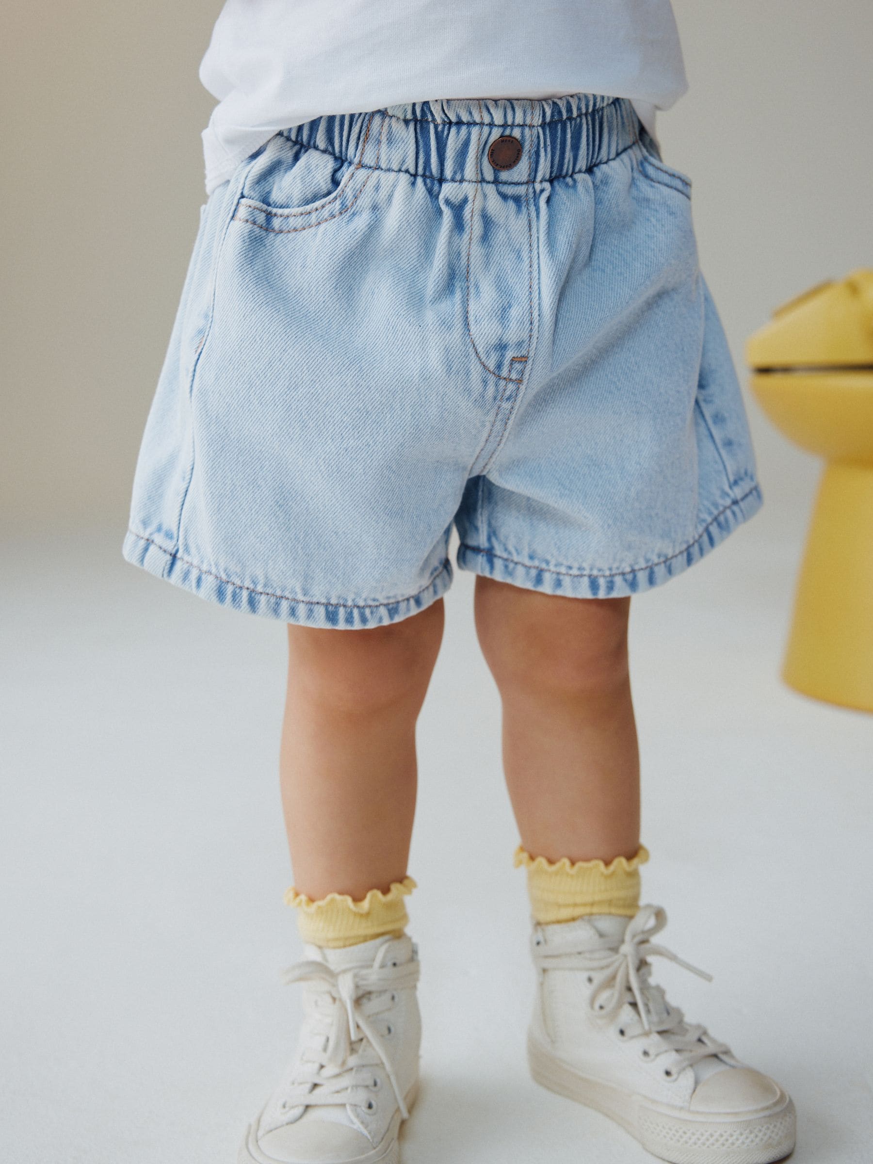 Dsiney Kidz - Light Blue Pull On Denim Shorts (3mths-10yrs) image 1