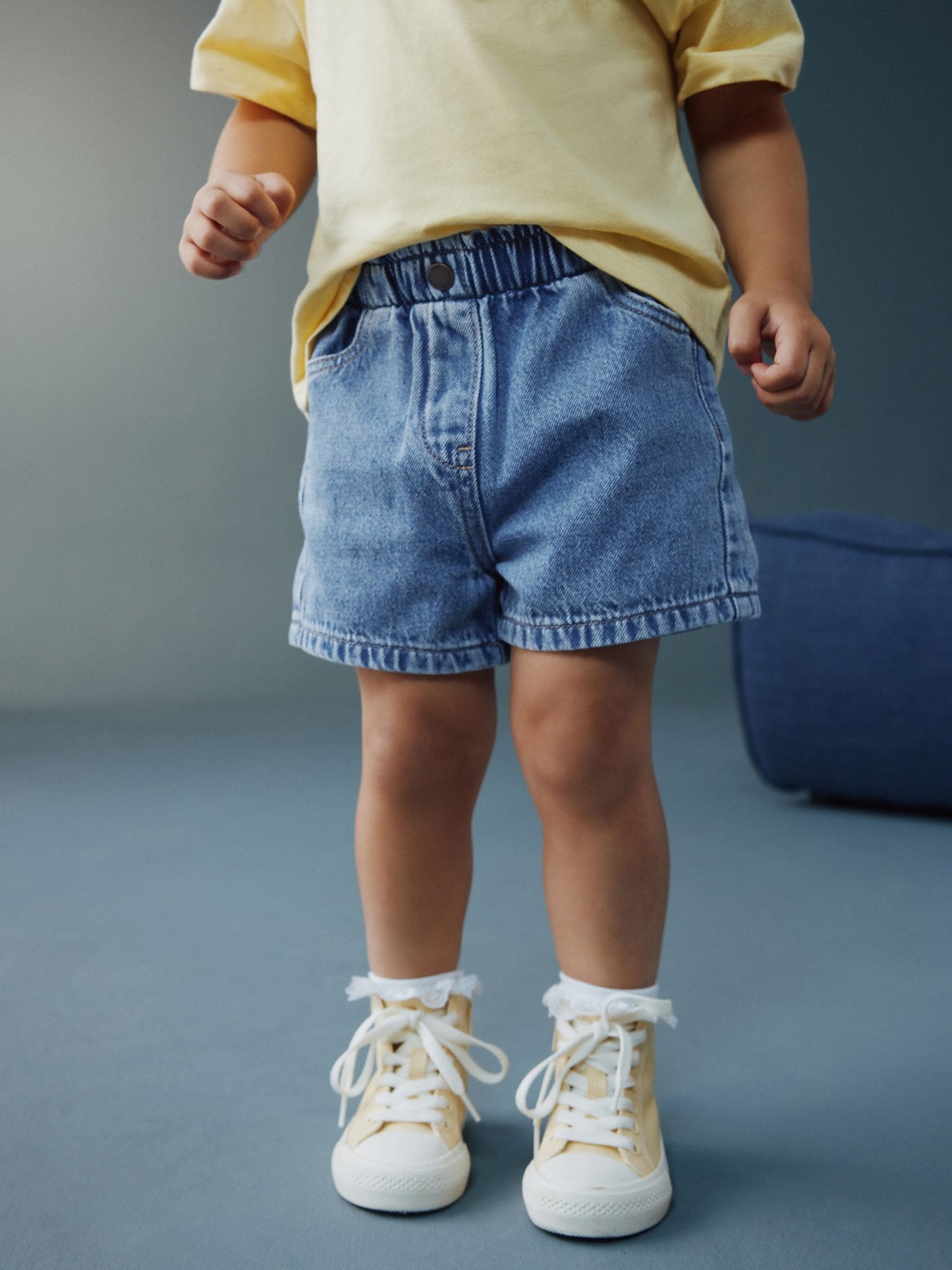 Dsiney Kidz - Mid Blue Pull On Denim Shorts (3mths-10yrs) image 1