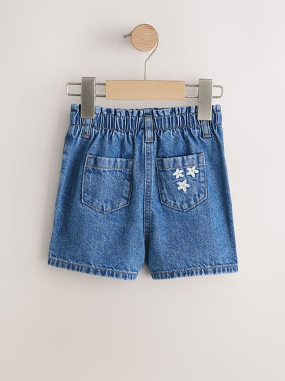 Dsiney Kidz - Mid Blue Denim Fruit Character Pull On Denim Shorts (3mths-10yrs) image 2