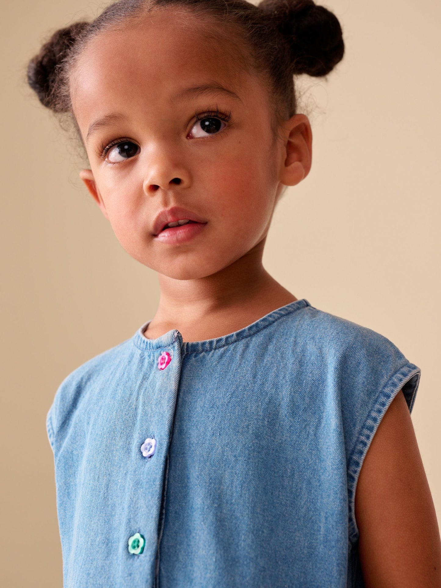 Dsiney Kidz - Blue Denim Sleeveless Playsuit (3mths-7yrs) image 4