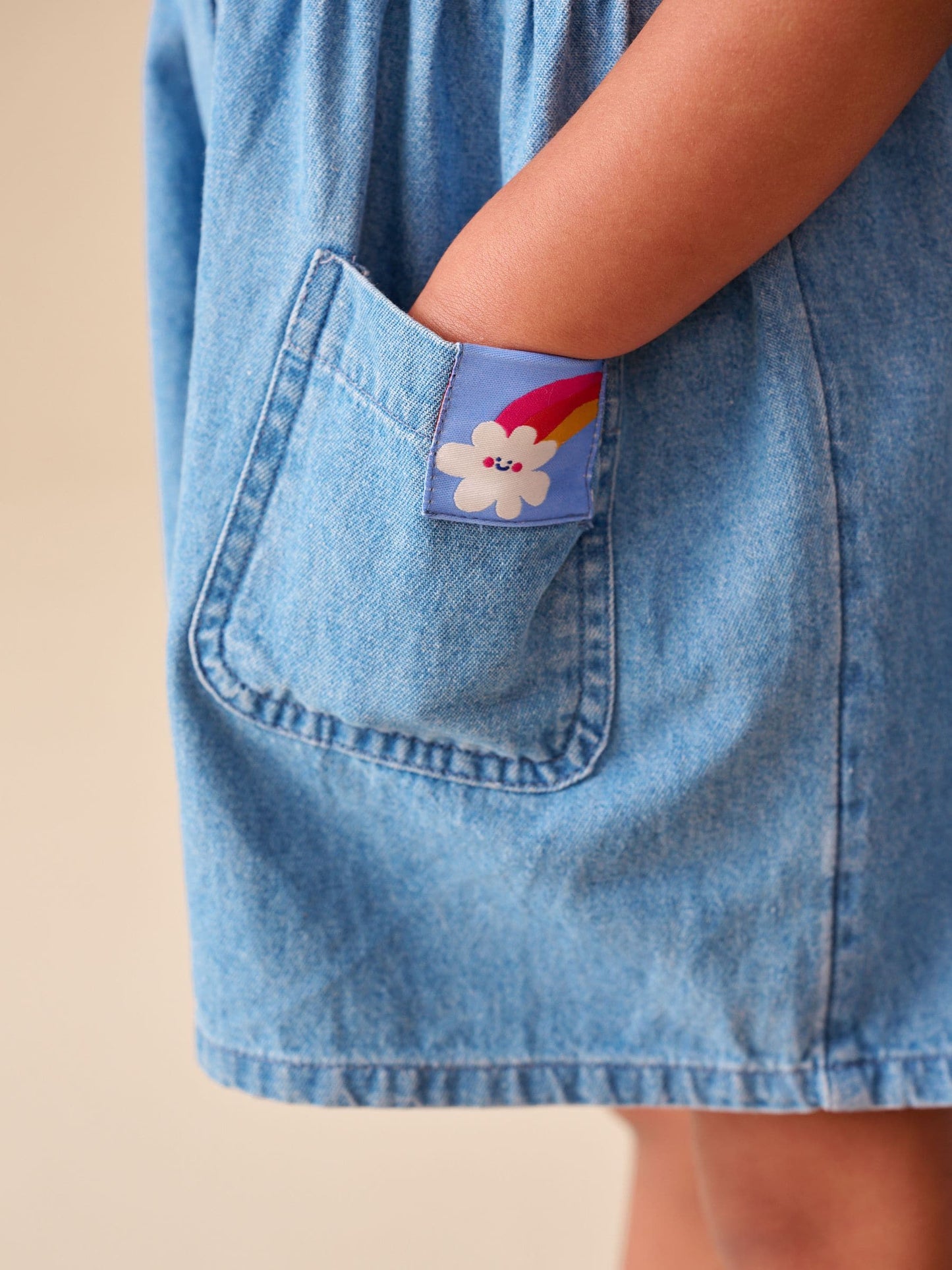 Dsiney Kidz - Blue Denim Sleeveless Playsuit (3mths-7yrs) image 5