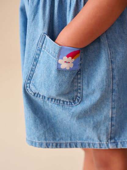 Dsiney Kidz - Blue Denim Sleeveless Playsuit (3mths-7yrs) image 5