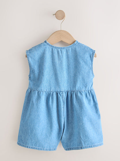 Dsiney Kidz - Blue Denim Sleeveless Playsuit (3mths-7yrs) image 7
