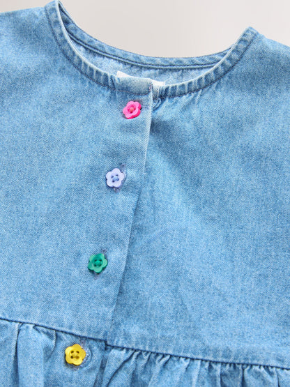 Dsiney Kidz - Blue Denim Sleeveless Playsuit (3mths-7yrs) image 8