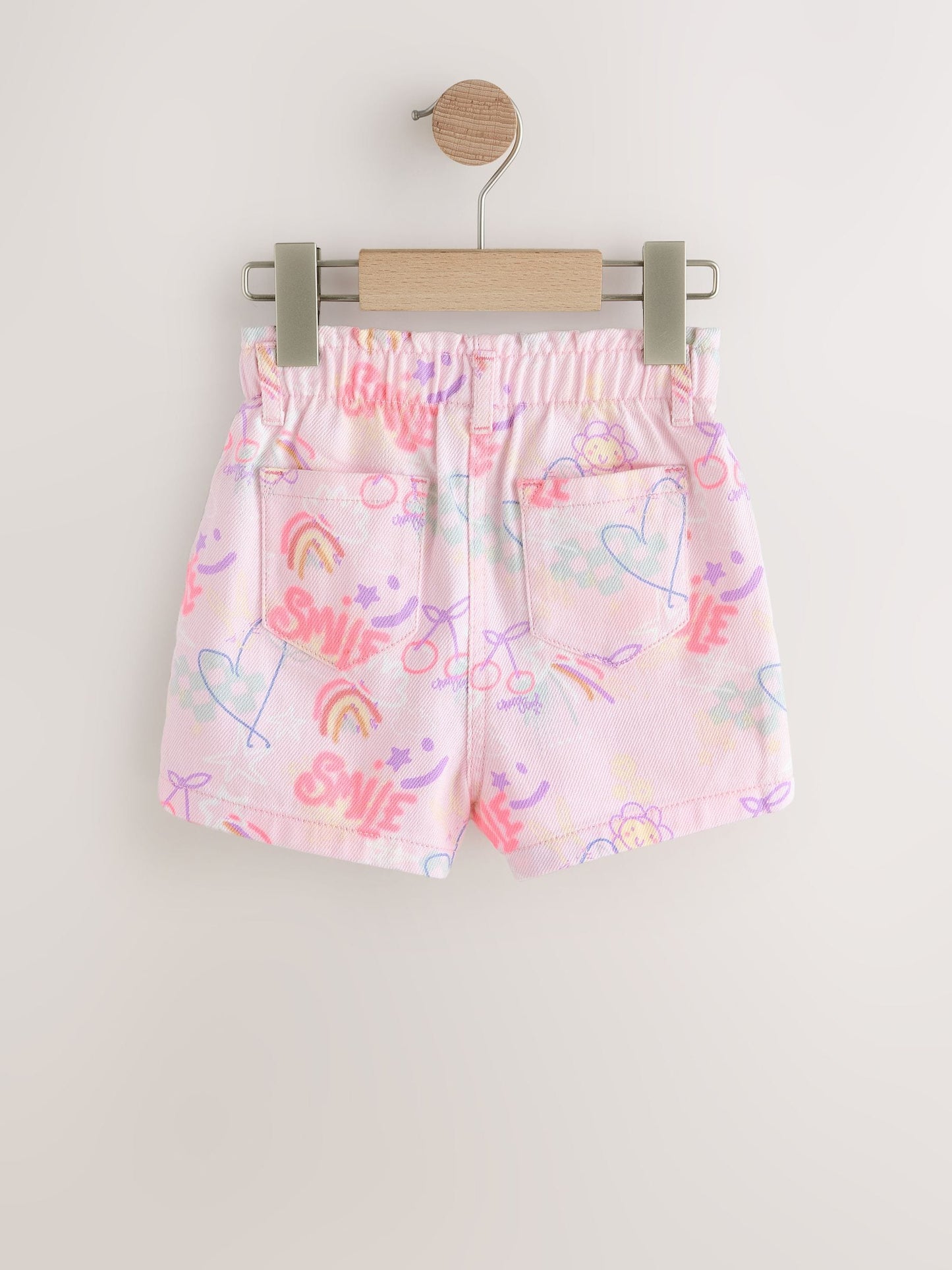 Dsiney Kidz - Pink Graffiti Print Pull On Denim Shorts (3mths-10yrs) image 6
