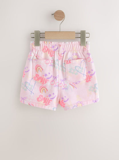Dsiney Kidz - Pink Graffiti Print Pull On Denim Shorts (3mths-10yrs) image 6