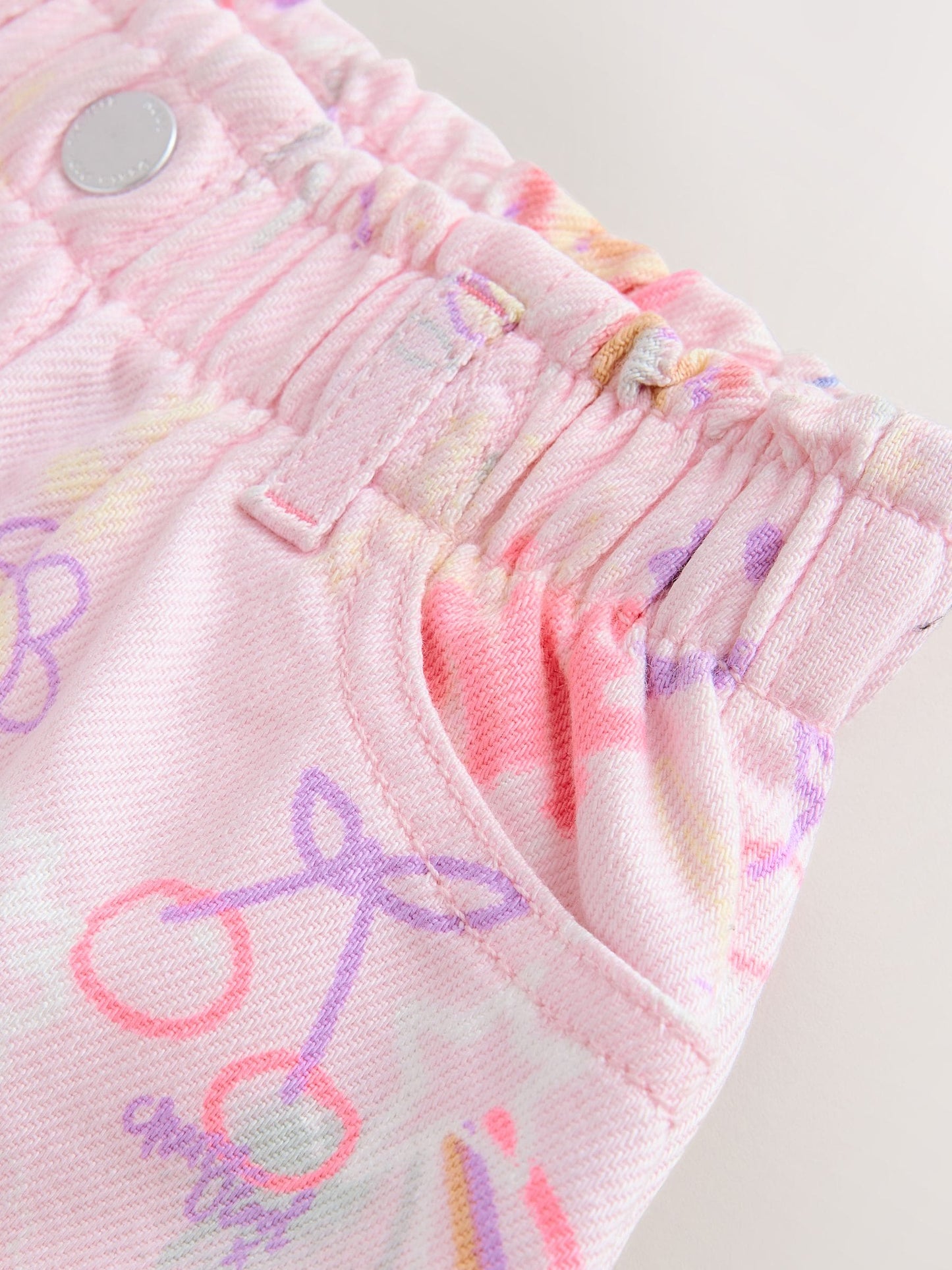 Dsiney Kidz - Pink Graffiti Print Pull On Denim Shorts (3mths-10yrs) image 7