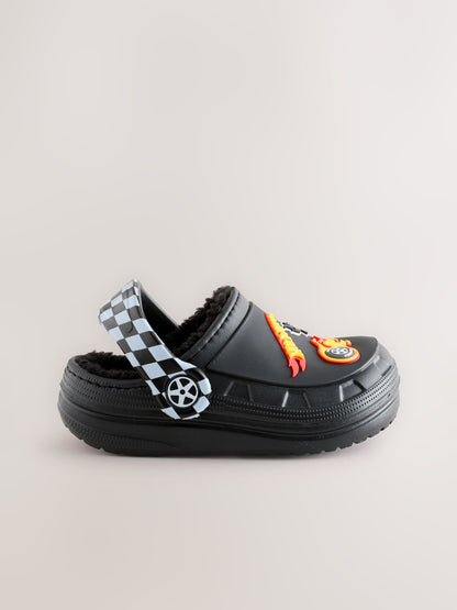 Black Hot Wheels Slipper Clogs image 3