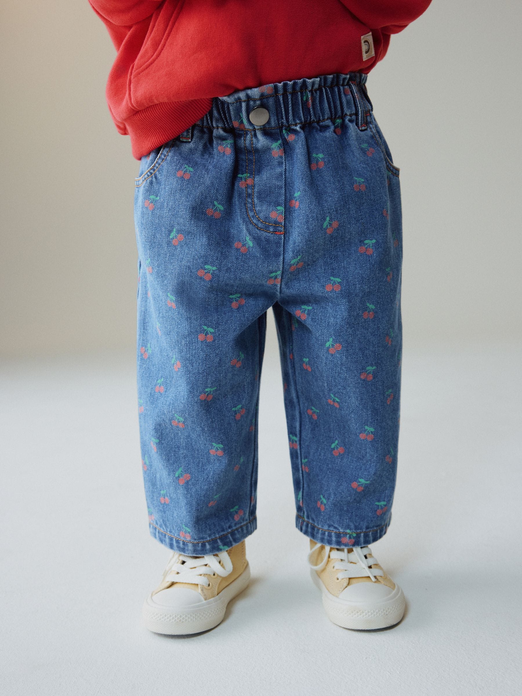 Dsiney Kidz - Cherry Print Wide Leg Jeans (3mths-7yrs) image 1