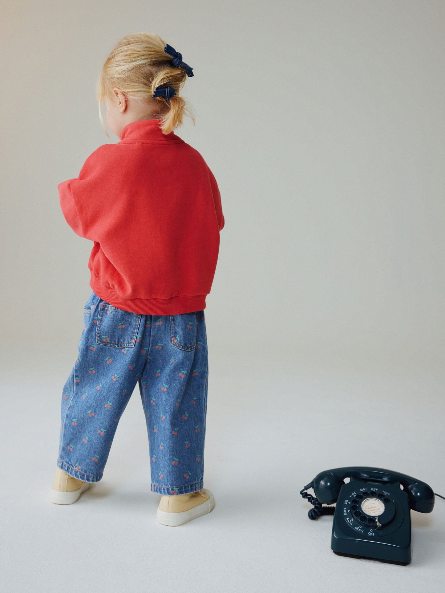Dsiney Kidz - Cherry Print Wide Leg Jeans (3mths-7yrs) image 3