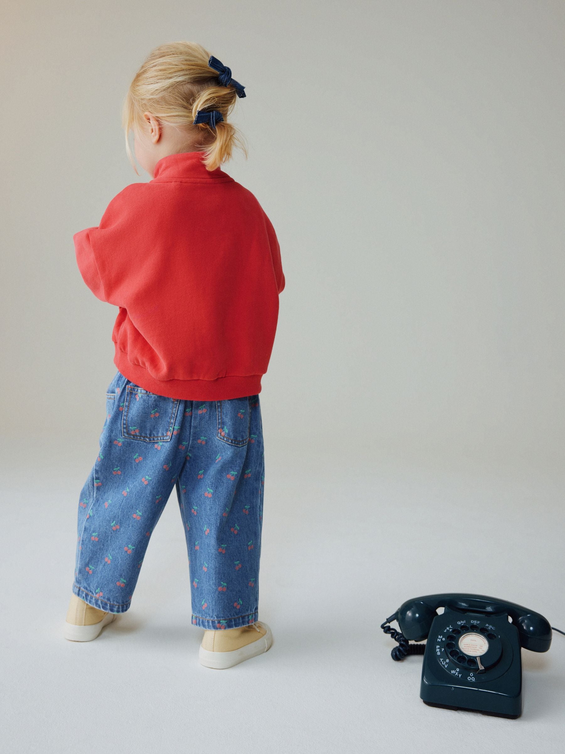 Dsiney Kidz - Cherry Print Wide Leg Jeans (3mths-7yrs) image 3