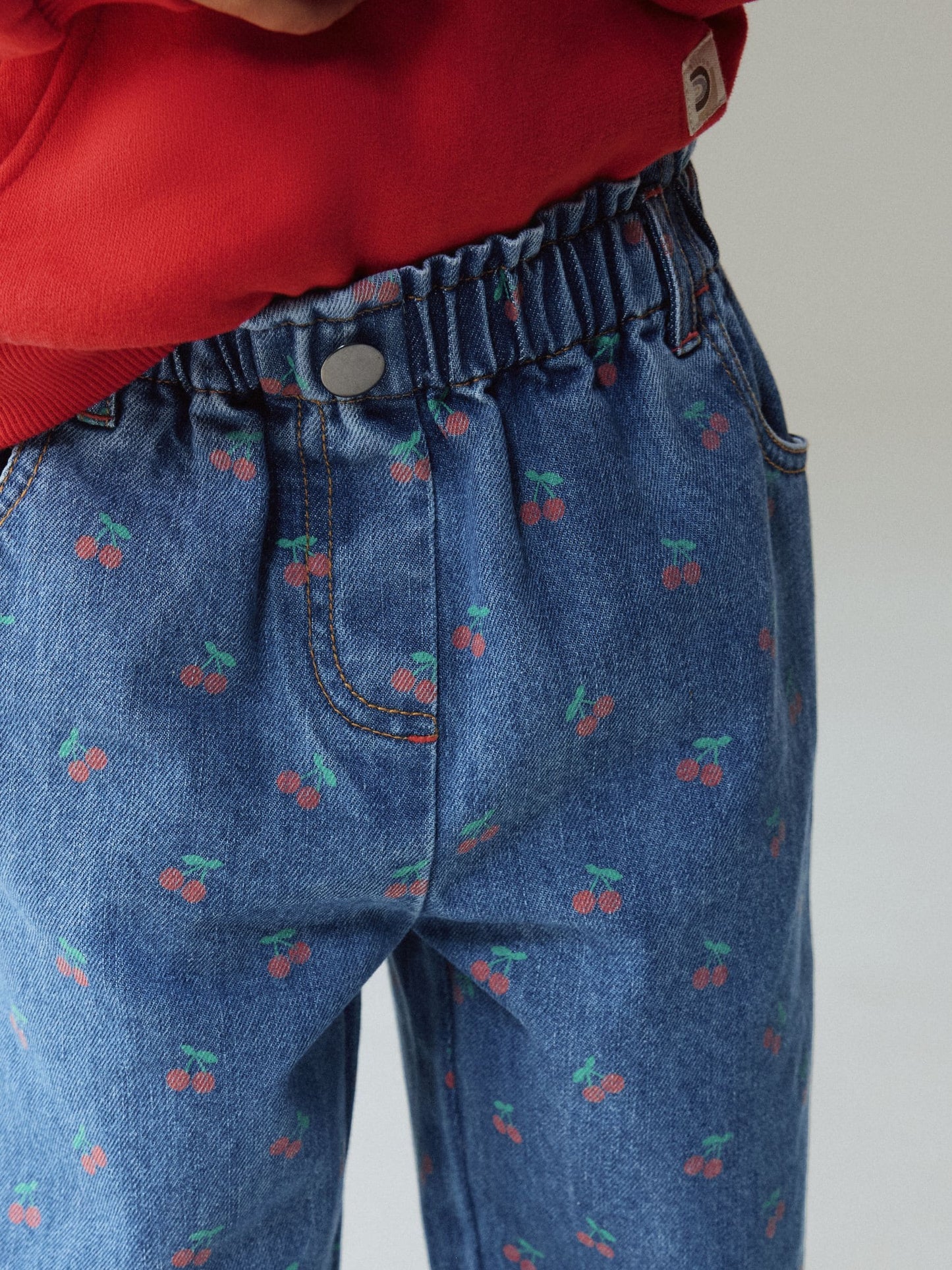Dsiney Kidz - Cherry Print Wide Leg Jeans (3mths-7yrs) image 4