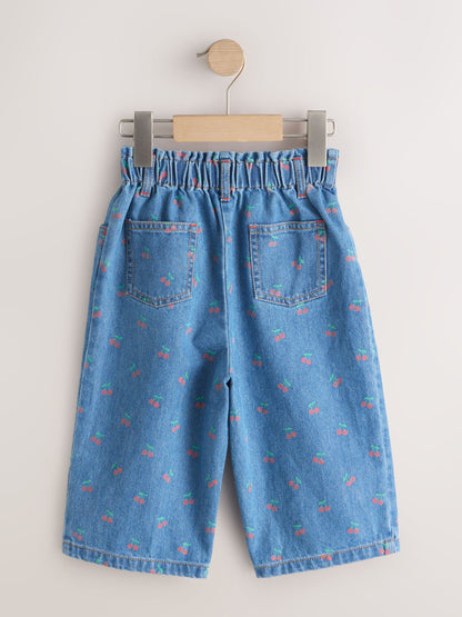 Dsiney Kidz - Cherry Print Wide Leg Jeans (3mths-7yrs) image 6