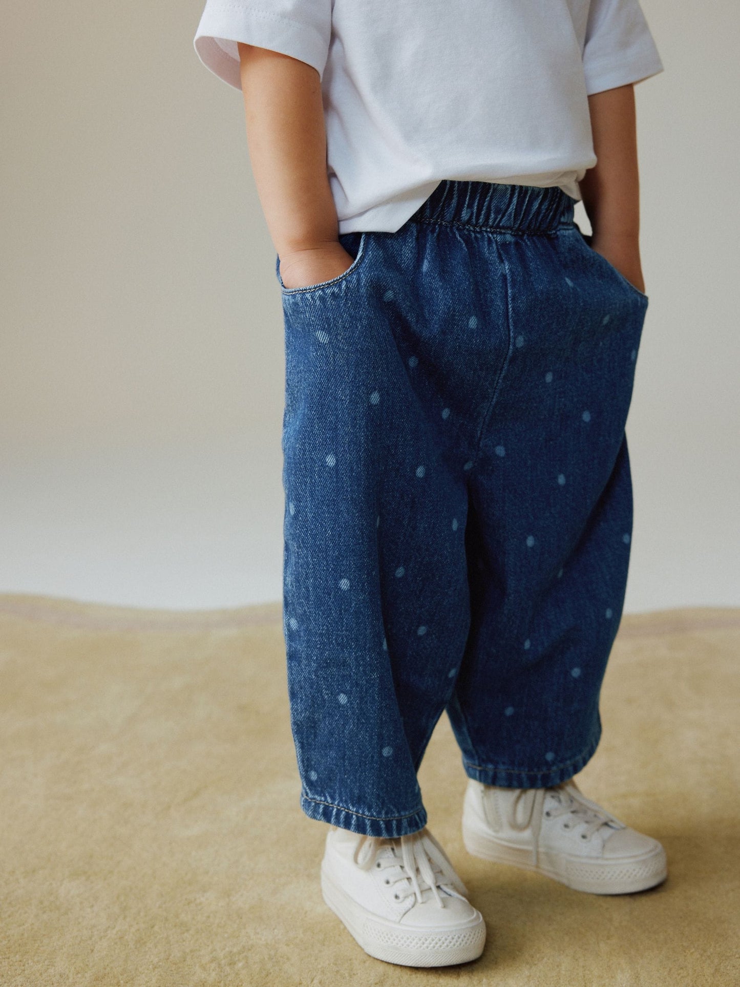 Dsiney Kidz - Blue Spot Pullon Barrel Jeans (3mths-7yrs) image 1