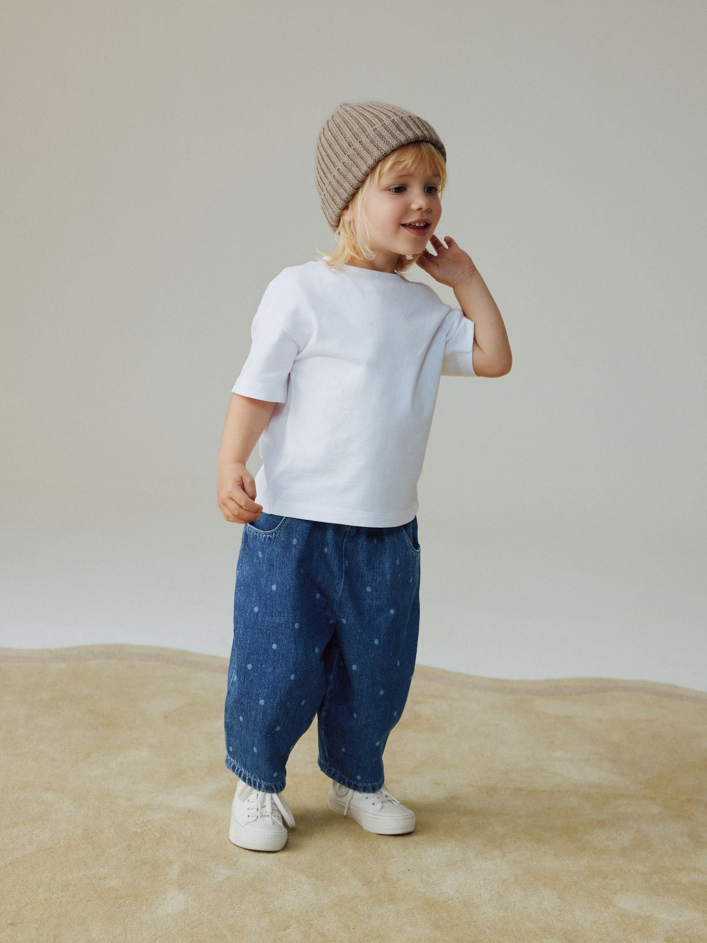 Dsiney Kidz - Blue Spot Pullon Barrel Jeans (3mths-7yrs) image 2
