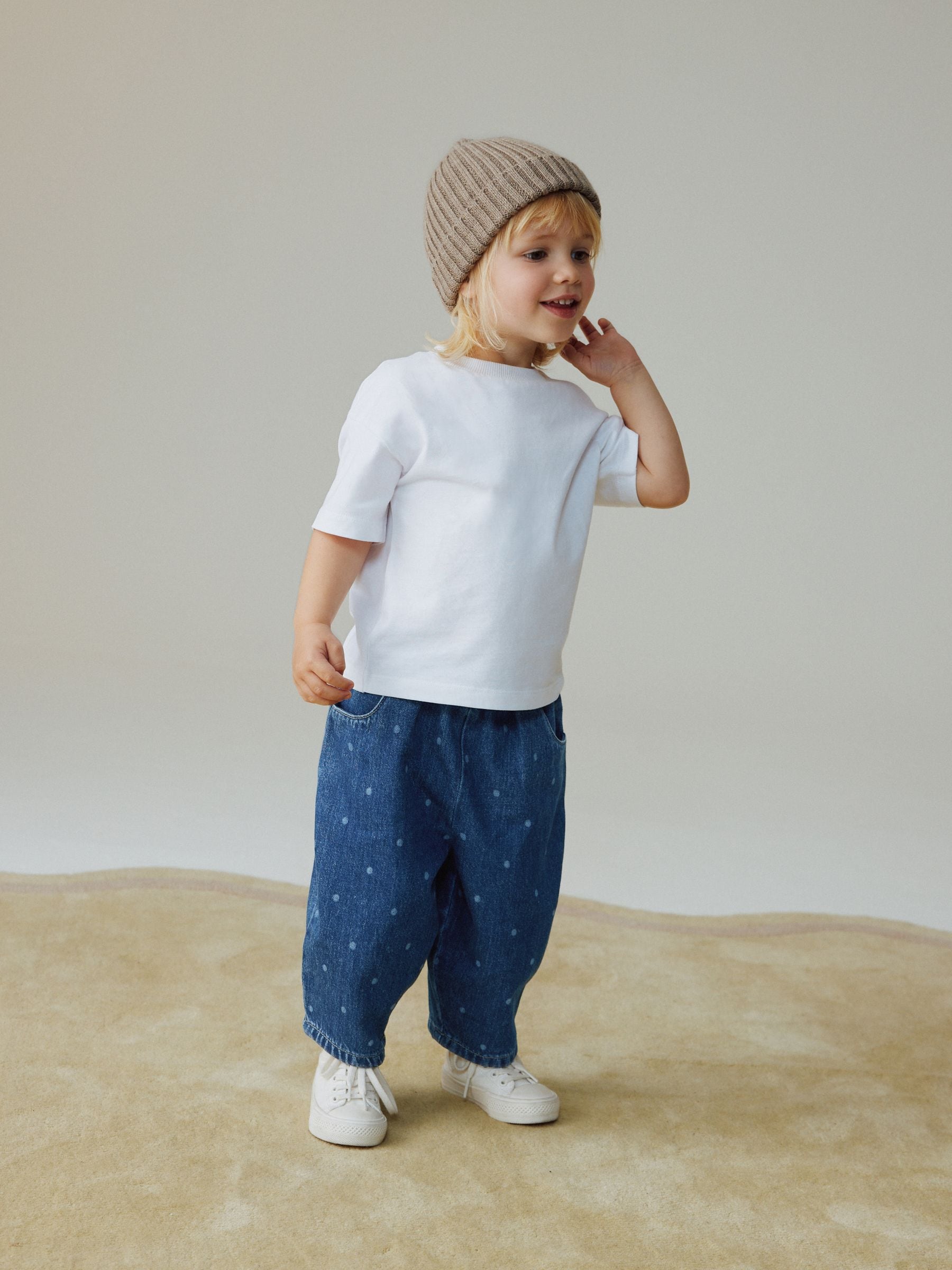 Dsiney Kidz - Blue Spot Pullon Barrel Jeans (3mths-7yrs) image 2