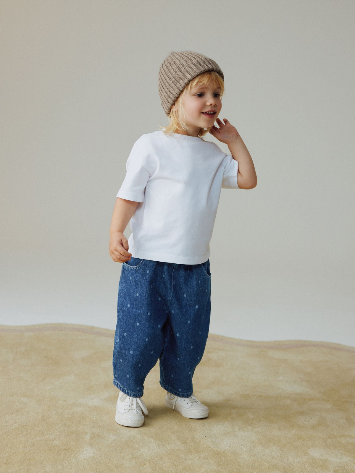 Dsiney Kidz - Blue Spot Pullon Barrel Jeans (3mths-7yrs) image 2