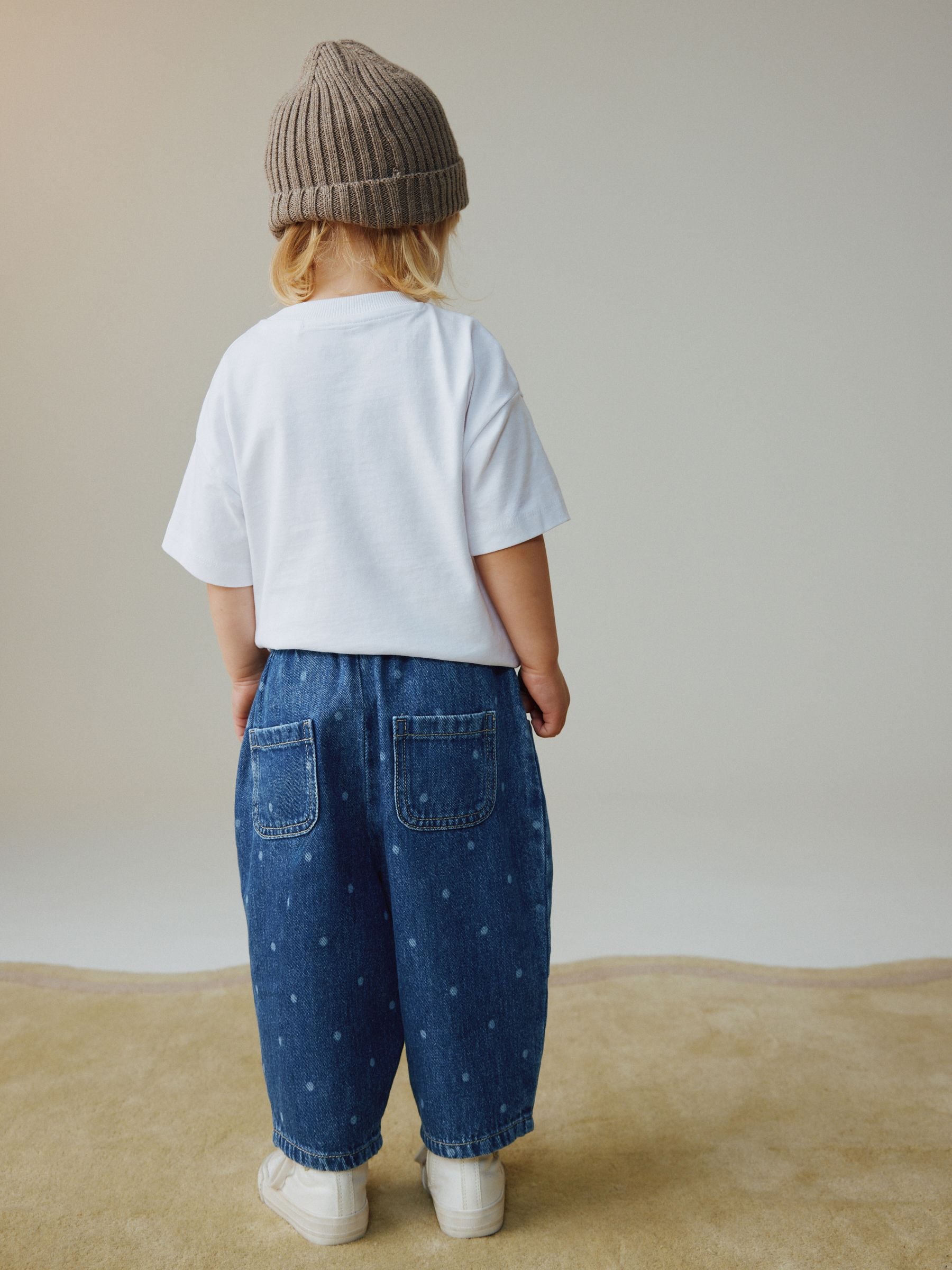 Dsiney Kidz - Blue Spot Pullon Barrel Jeans (3mths-7yrs) image 3
