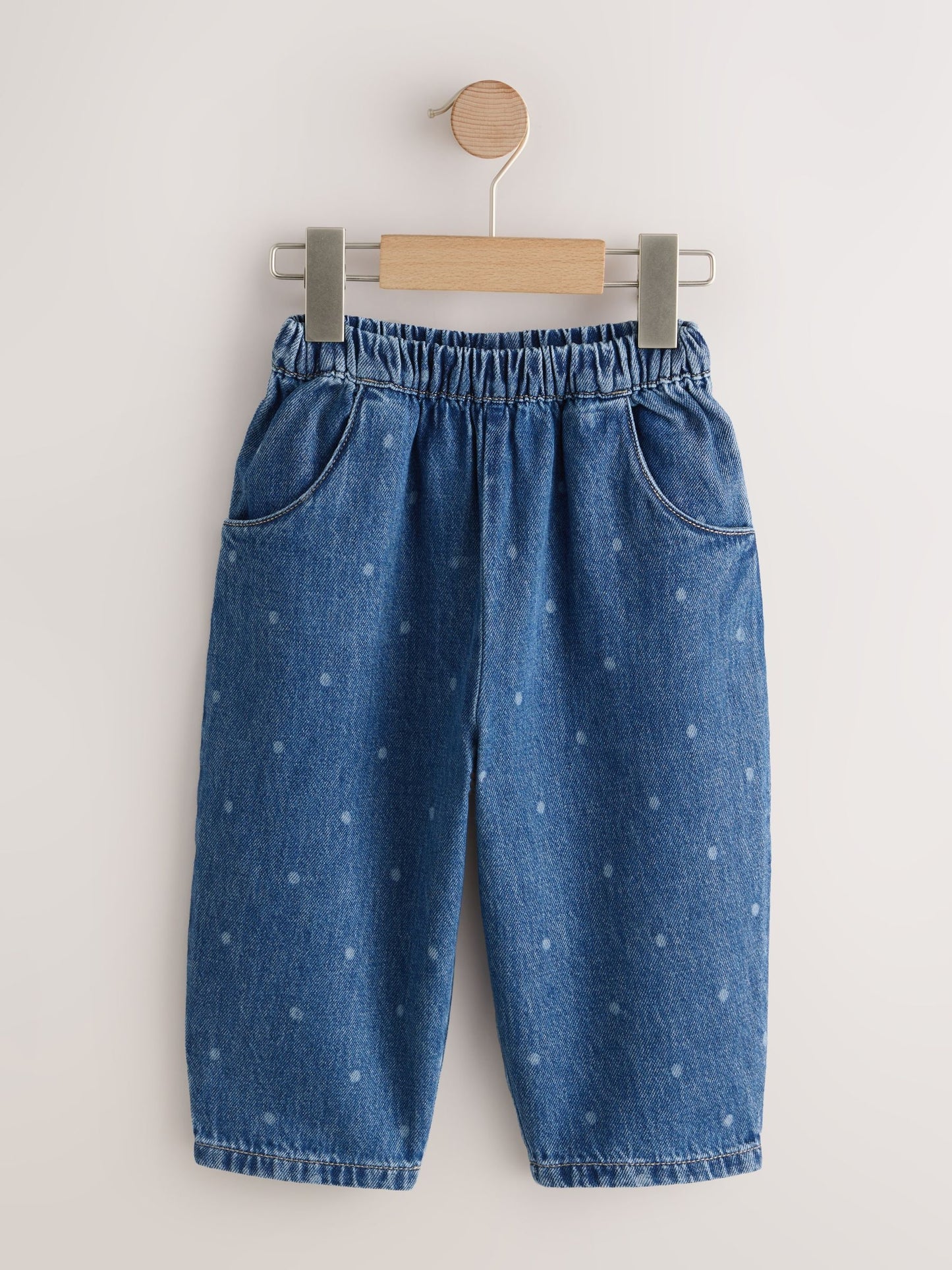 Dsiney Kidz - Blue Spot Pullon Barrel Jeans (3mths-7yrs) image 5