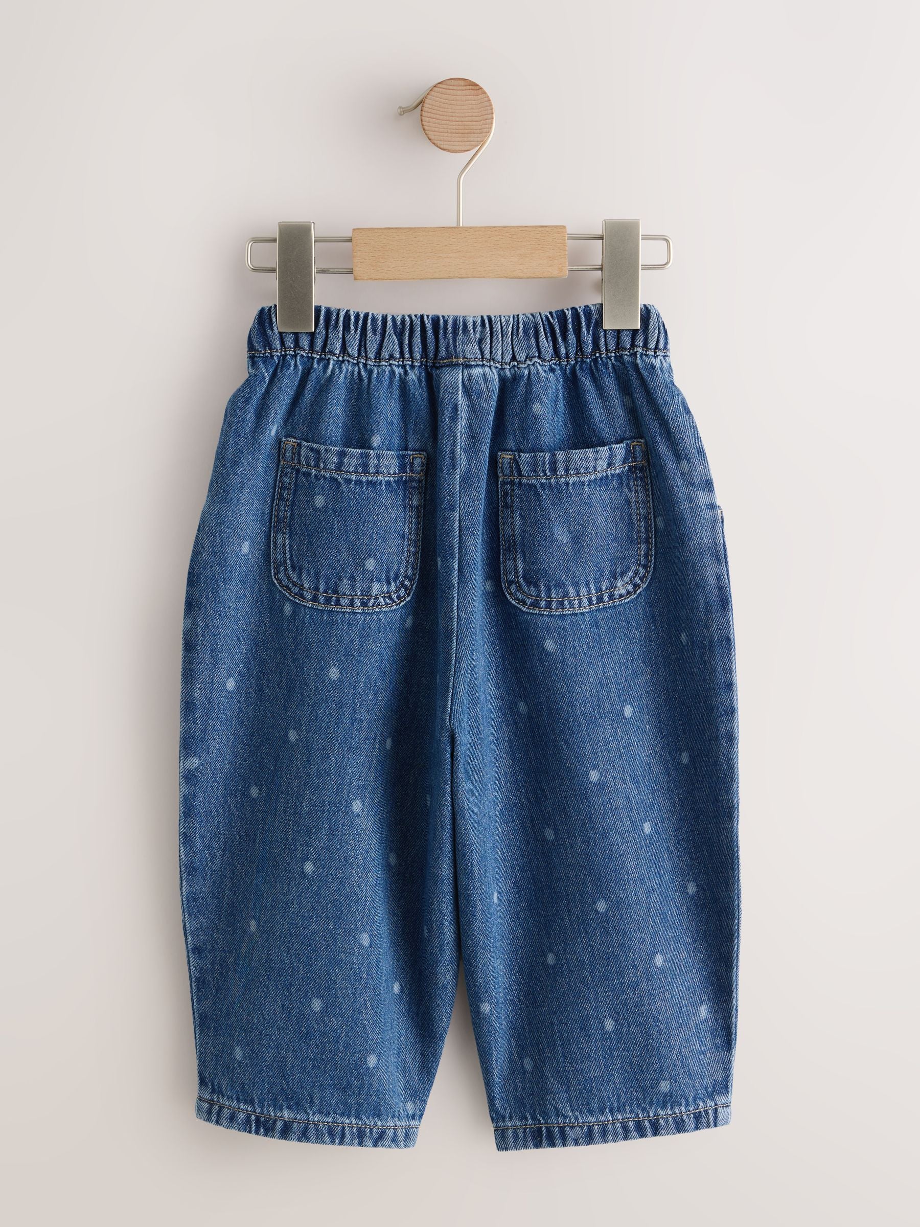 Dsiney Kidz - Blue Spot Pullon Barrel Jeans (3mths-7yrs) image 6