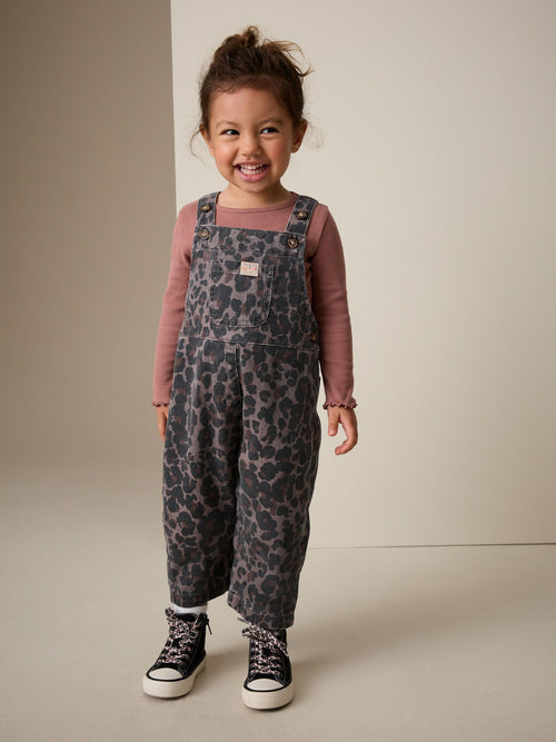 Dsiney Kidz - Animal Print Denim Dungarees (3mths-7yrs) image 1