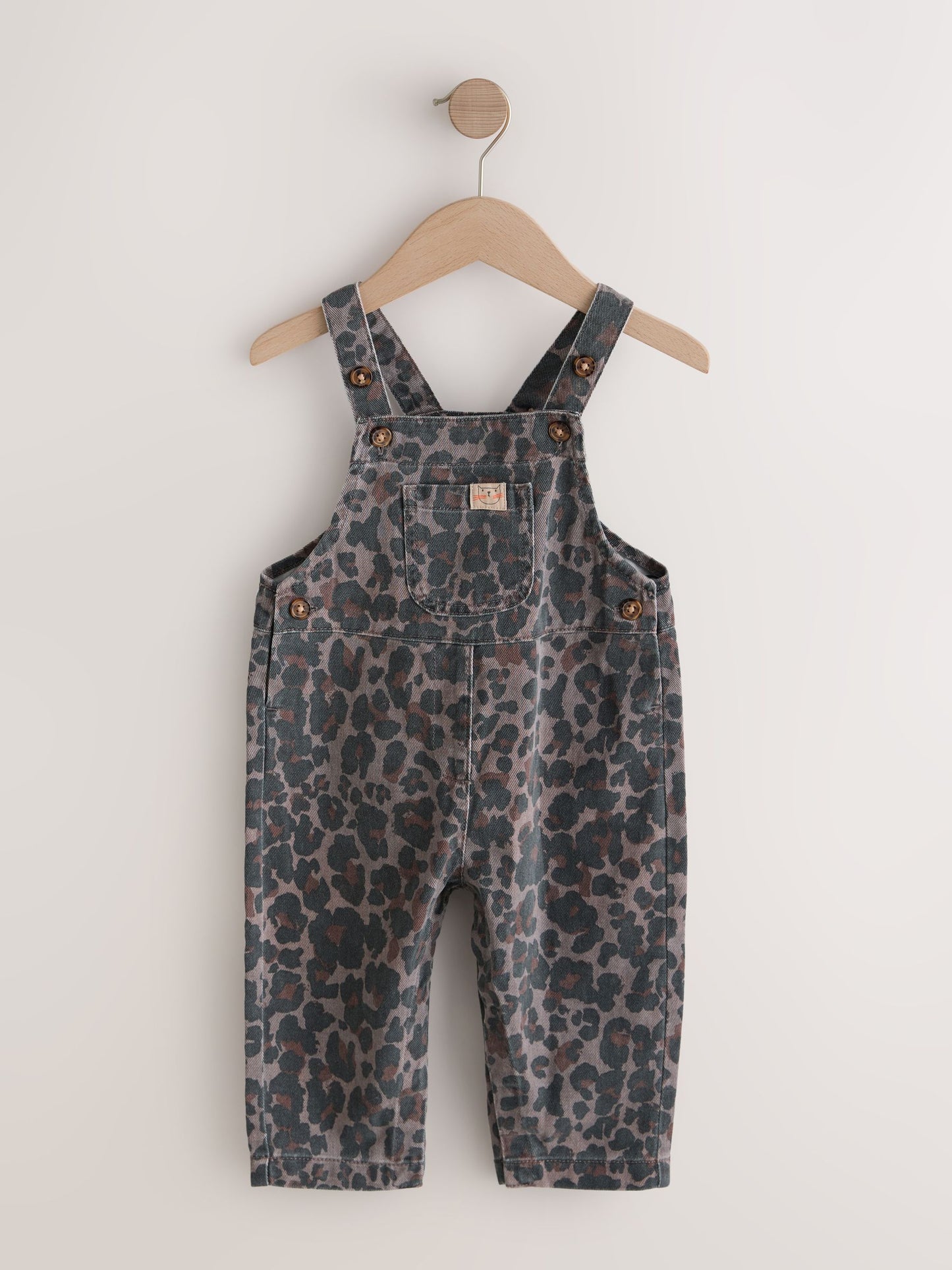Animal Print Denim Dungarees (3mths-7yrs) image 5