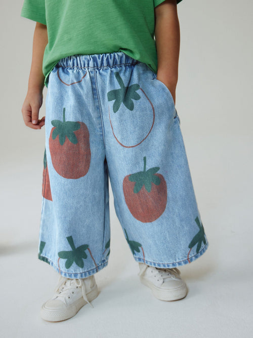 Mid Blue Tomato Printed Jeans (3mths-7yrs) image 1