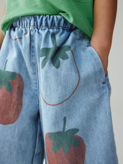 Mid Blue Tomato Printed Jeans (3mths-7yrs) image 4