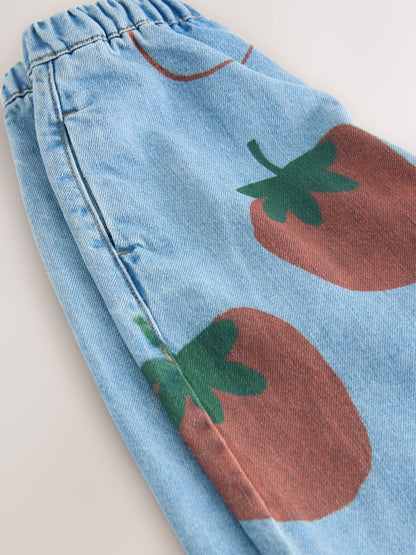 Mid Blue Tomato Printed Jeans (3mths-7yrs) image 8