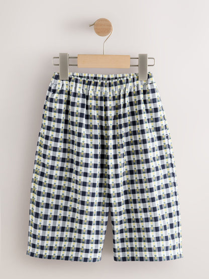 Black/White Floral Gingham Trousers (3mths-7yrs) image 4