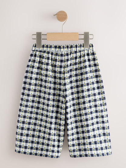 Black/White Floral Gingham Trousers (3mths-7yrs) image 5