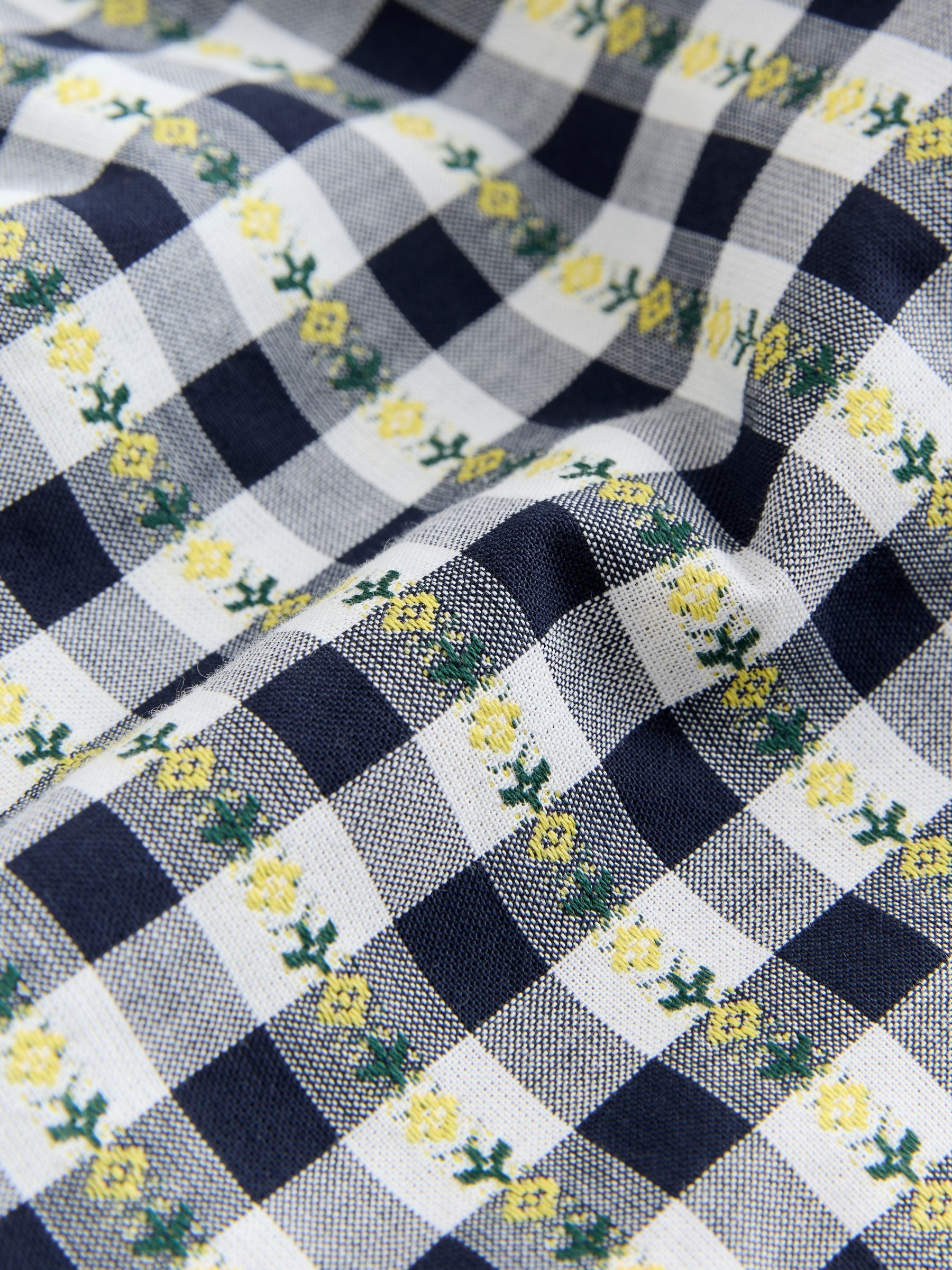 Black/White Floral Gingham Trousers (3mths-7yrs) image 7