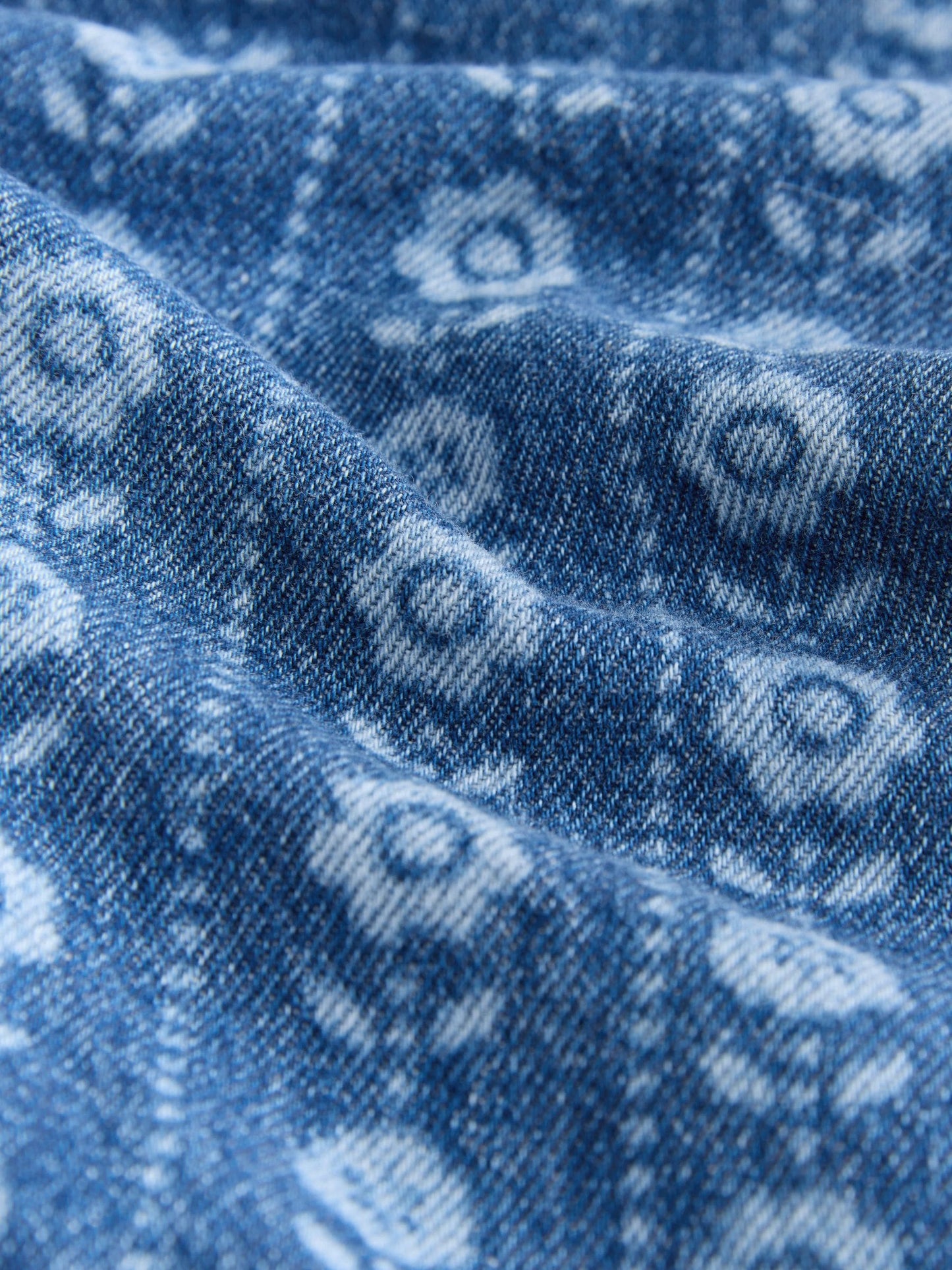 Mid Blue Floral Print Dungarees (3mths-7yrs) image 7