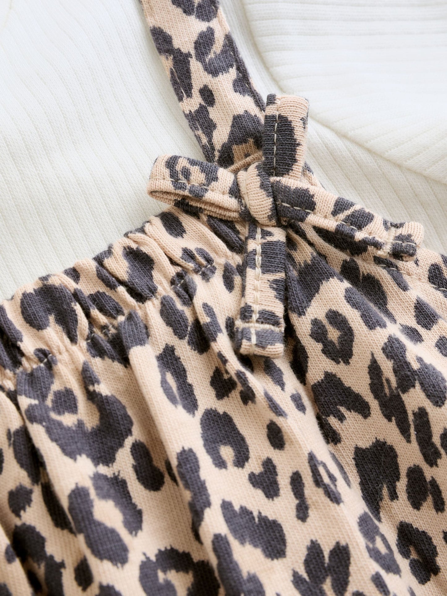Leopard Print Baby Jersey Dungarees and Bodysuits Set 2 Piece (0mths-3yrs) image 7
