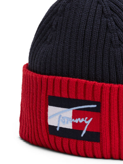 Tommy Hilfiger Blue Kids Signature Logo Beanie - image 4