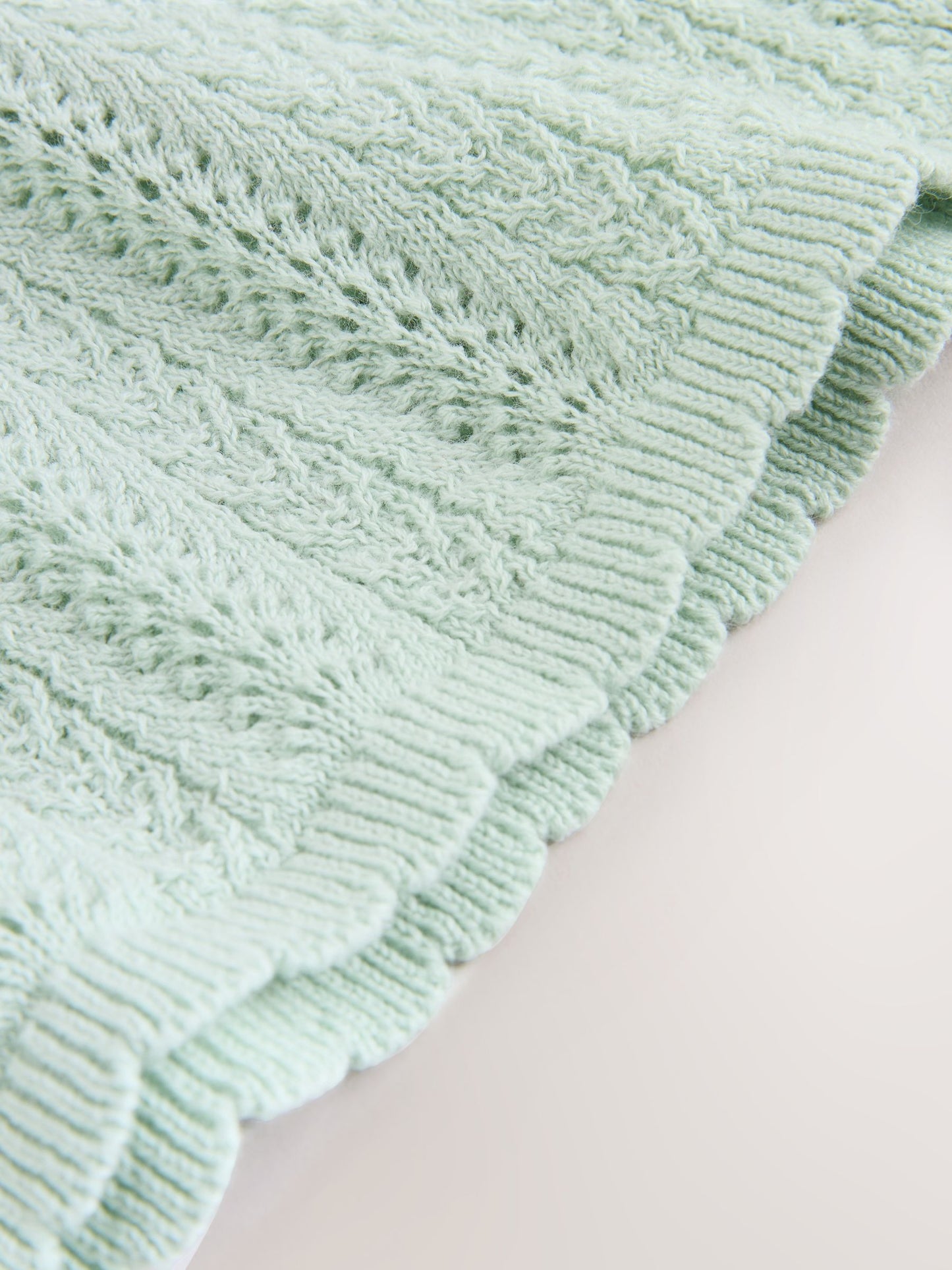 Sage Green Knitted Baby Dress (0mths-2yrs) image 8