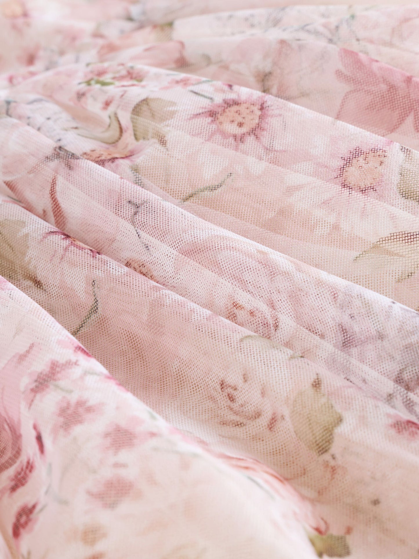 Pink Floral Baby Mesh Dress (0mths-2yrs) image 8