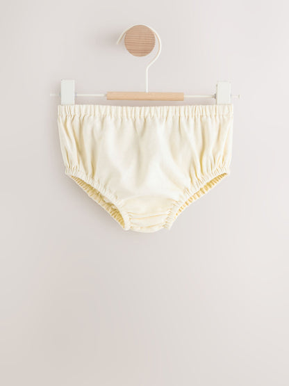 Cream Baby Embroidered Long Sleeve Dress and Knickers Set 2 Piece (0mths-2yrs) image 2