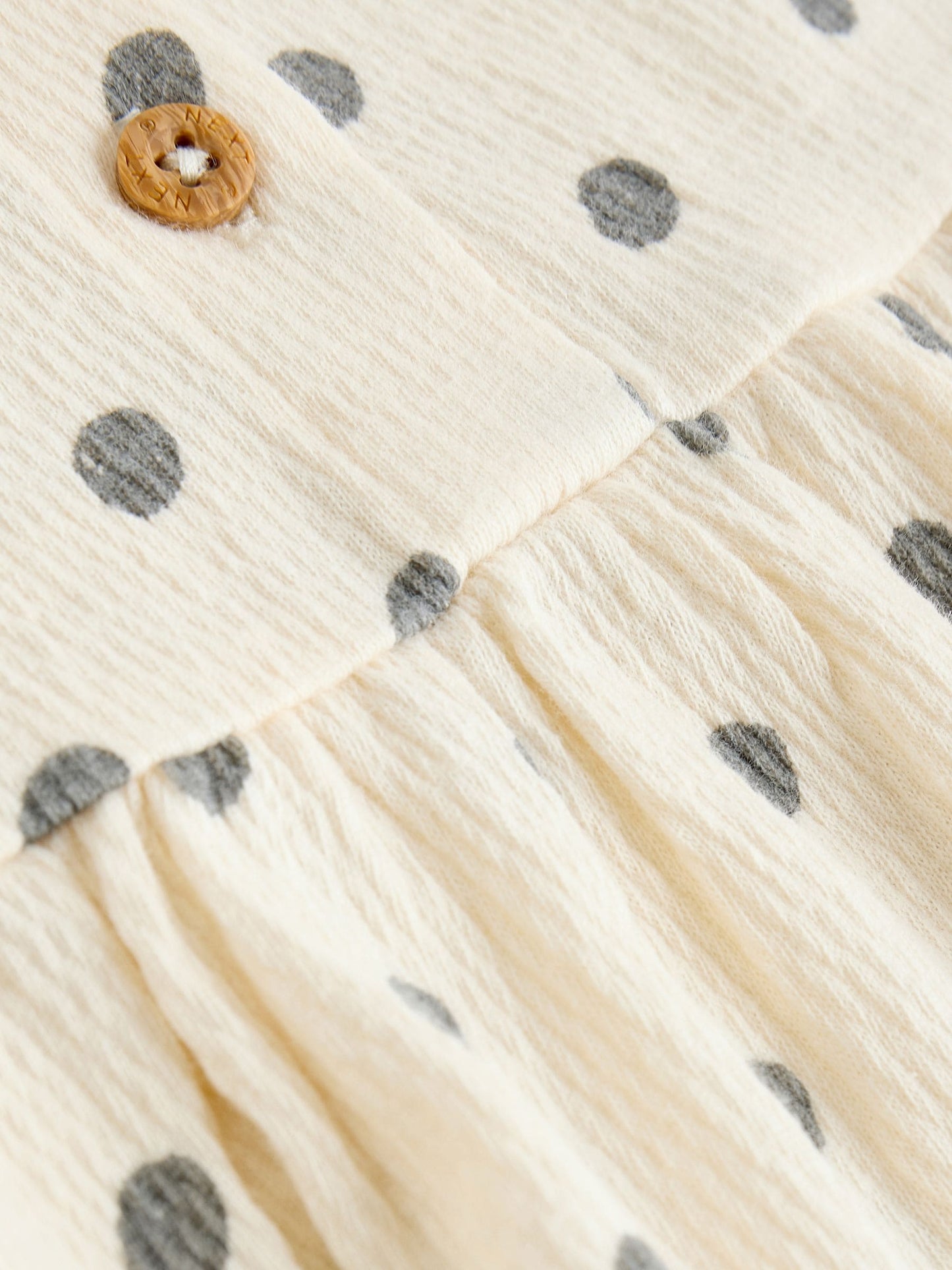 Yellow/Cream Spot/Stripe Baby Short Sleeve Dresse 2 Pack (0mths-3yrs) image 8