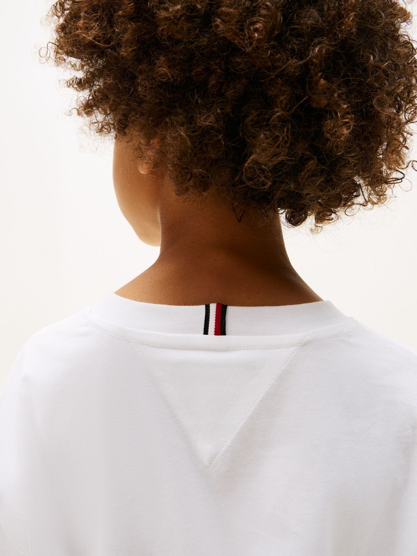 Tommy Hilfiger White Flag Embroidery Crew Neck T-Shirt image 4
