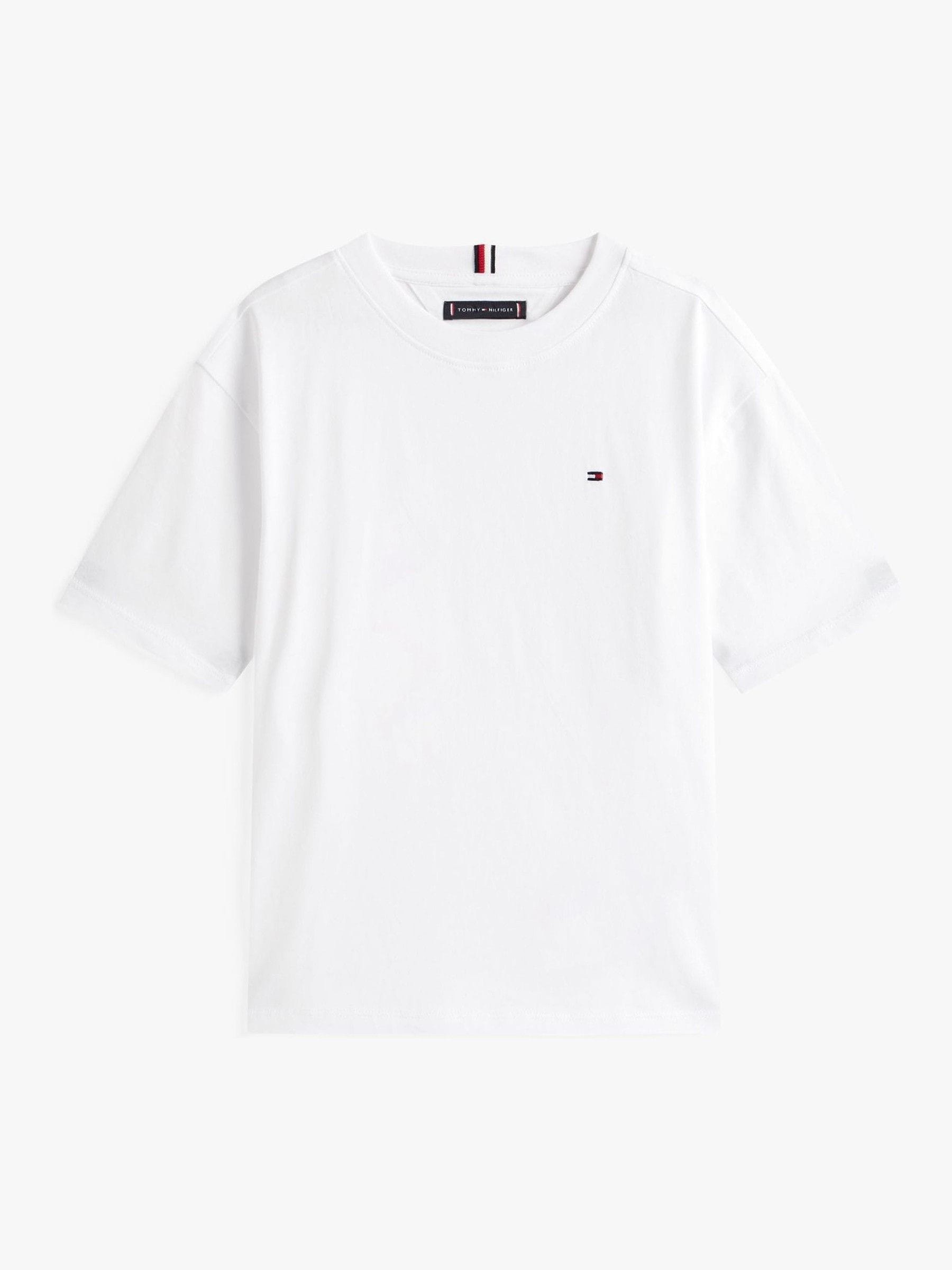 Tommy Hilfiger White Flag Embroidery Crew Neck T-Shirt image 5