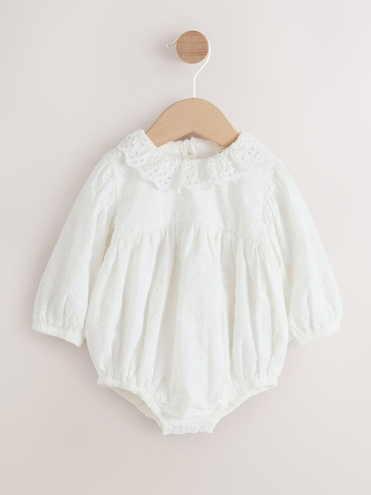 White Baby Bloomer Romper (0mths-2yrs) image 1
