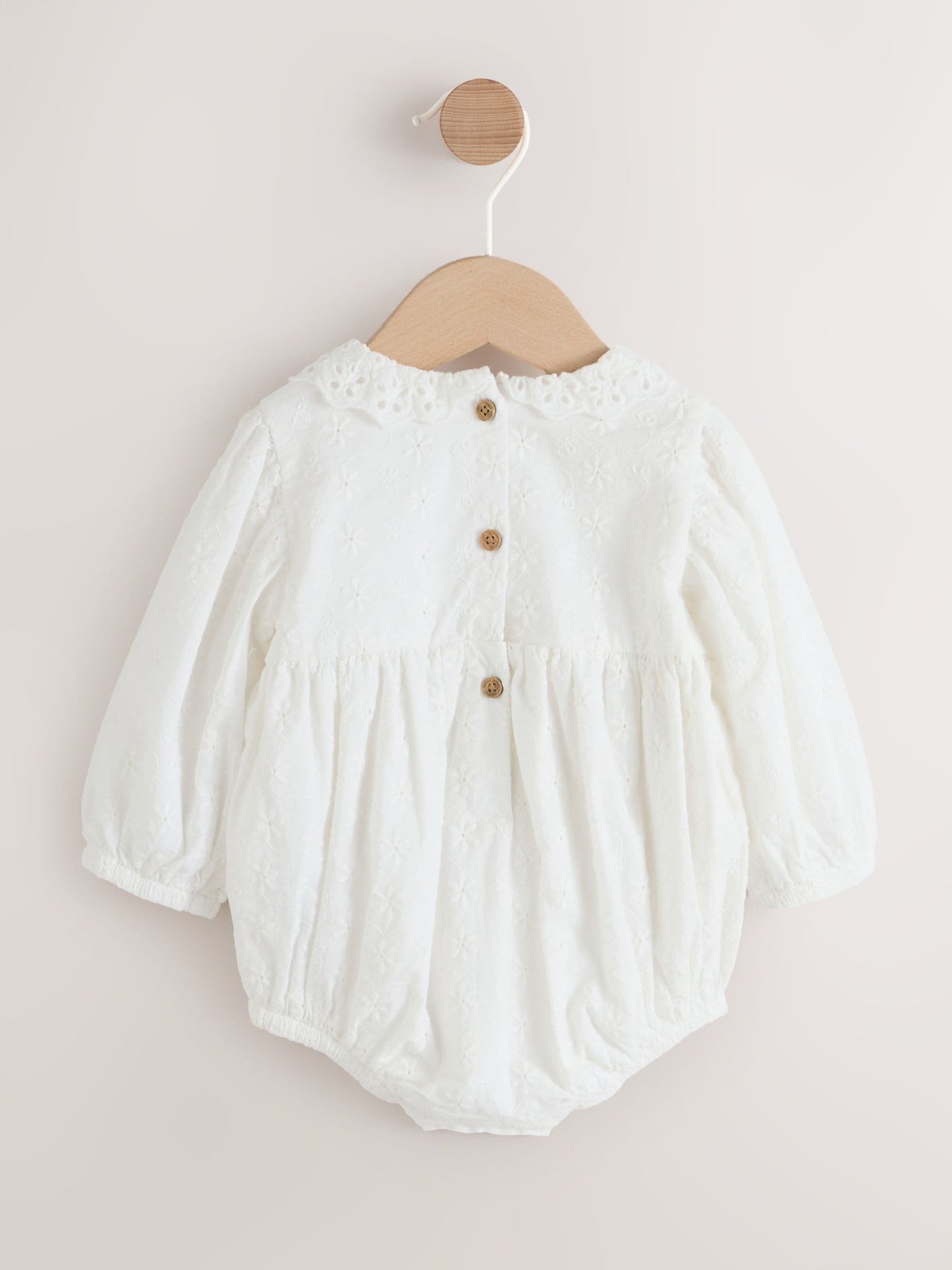 White Baby Bloomer Romper (0mths-2yrs) image 3