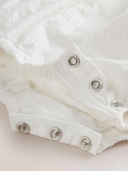 White Baby Bloomer Romper (0mths-2yrs) image 6