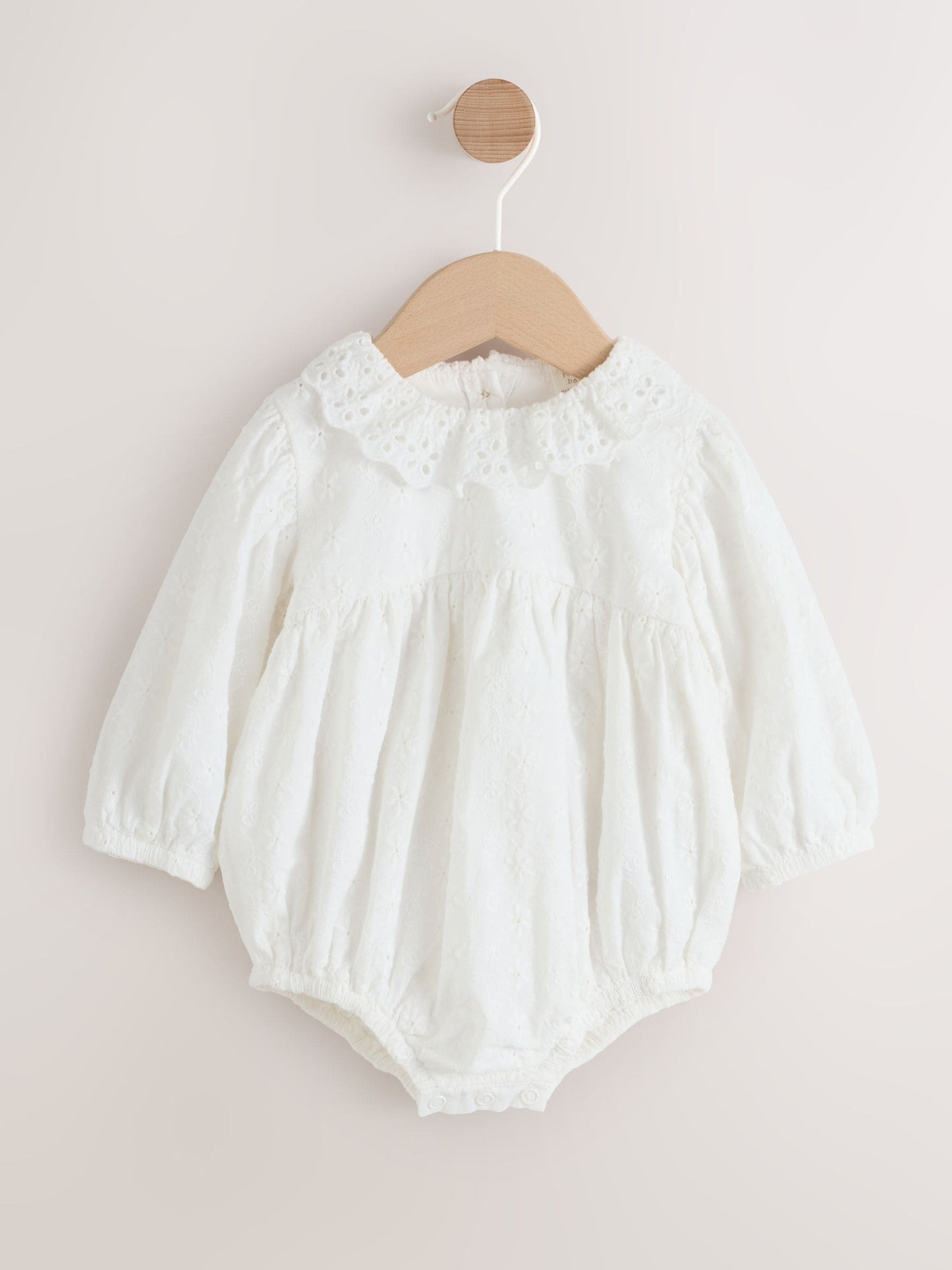 White Baby Bloomer Romper (0mths-2yrs) image 1